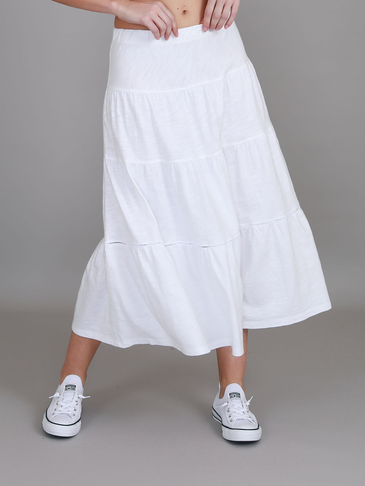 white cotton skirt