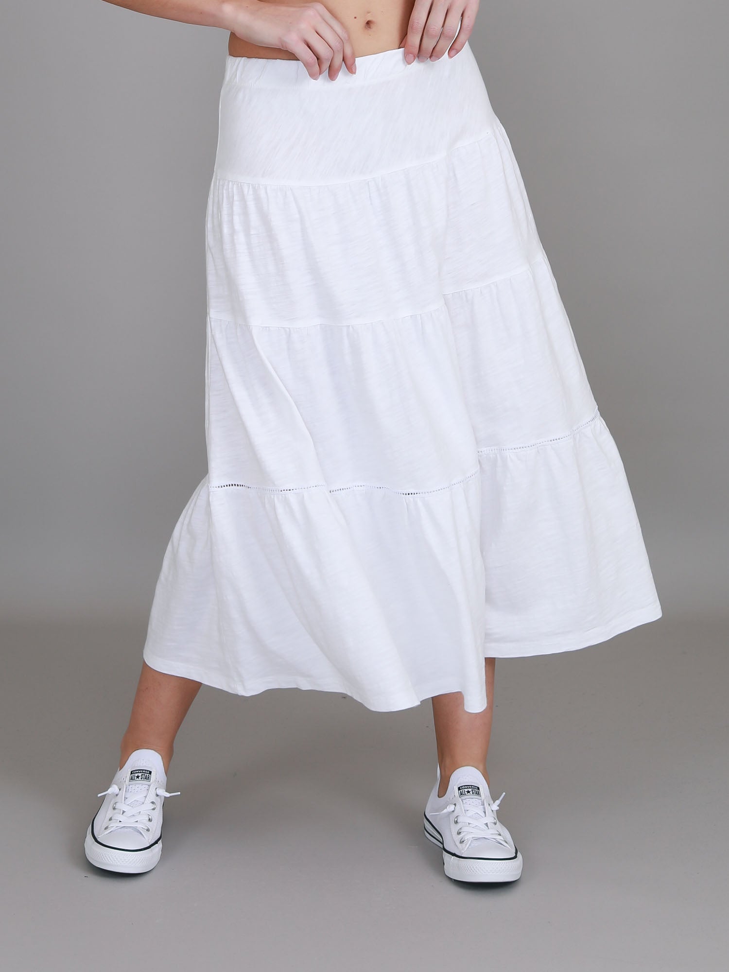 long white skirt #color_white