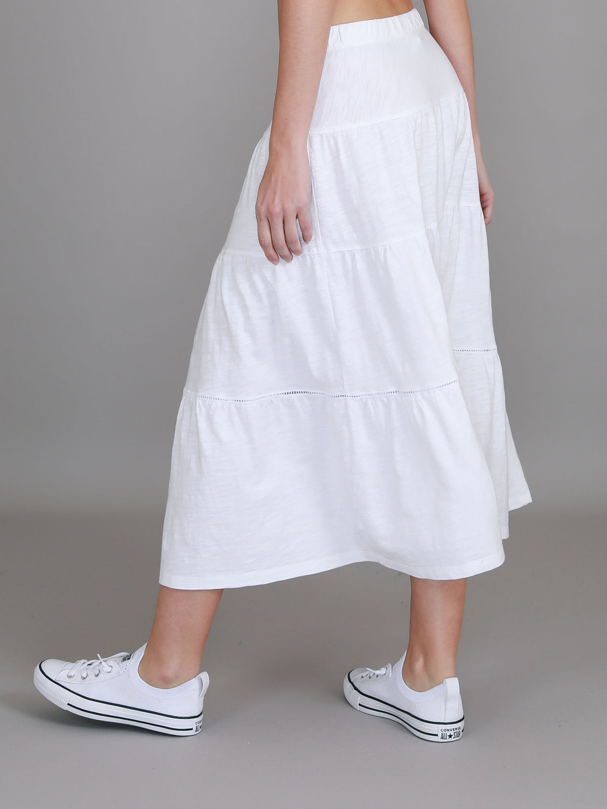 white a line skirt