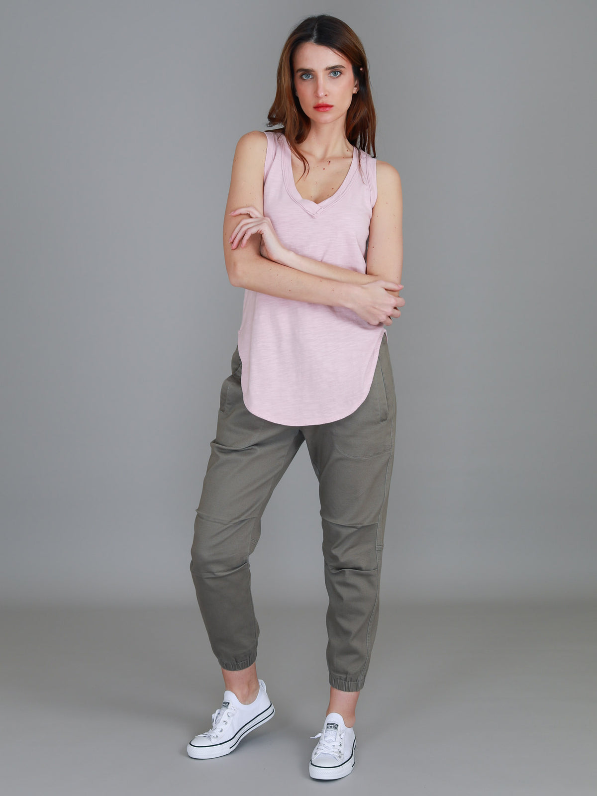 blush marle singlet