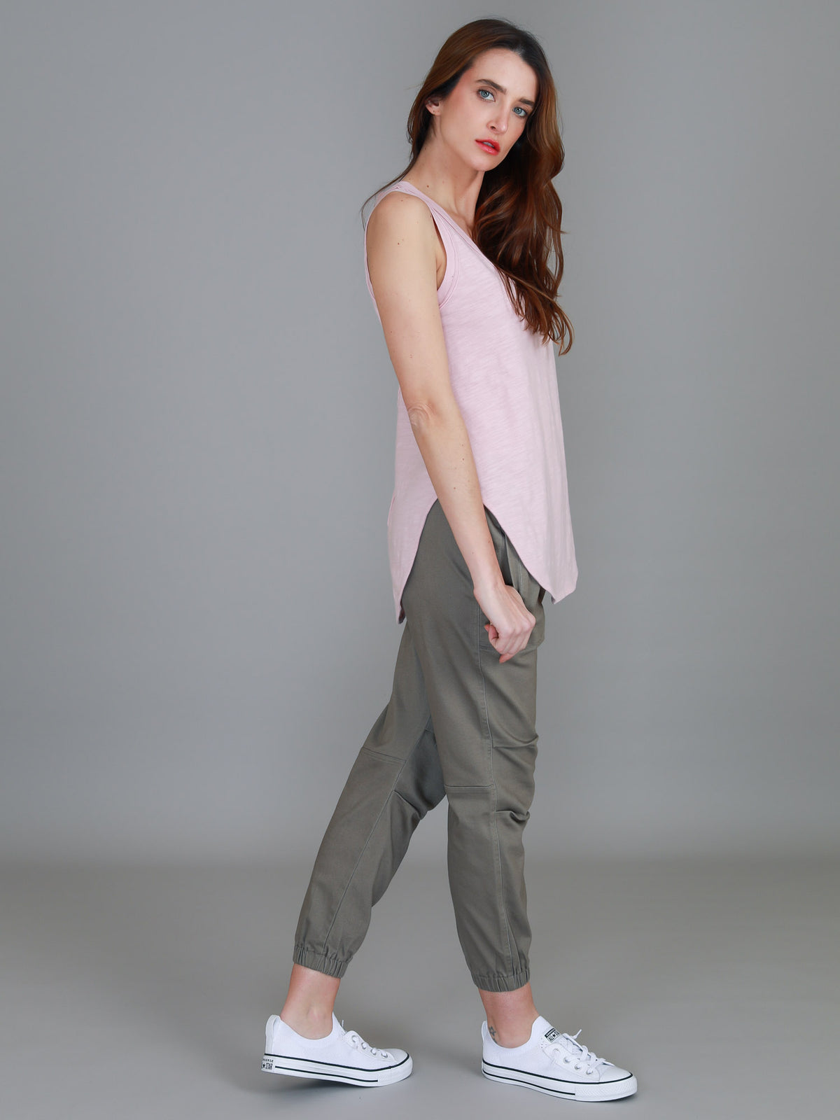 blush pink tank top