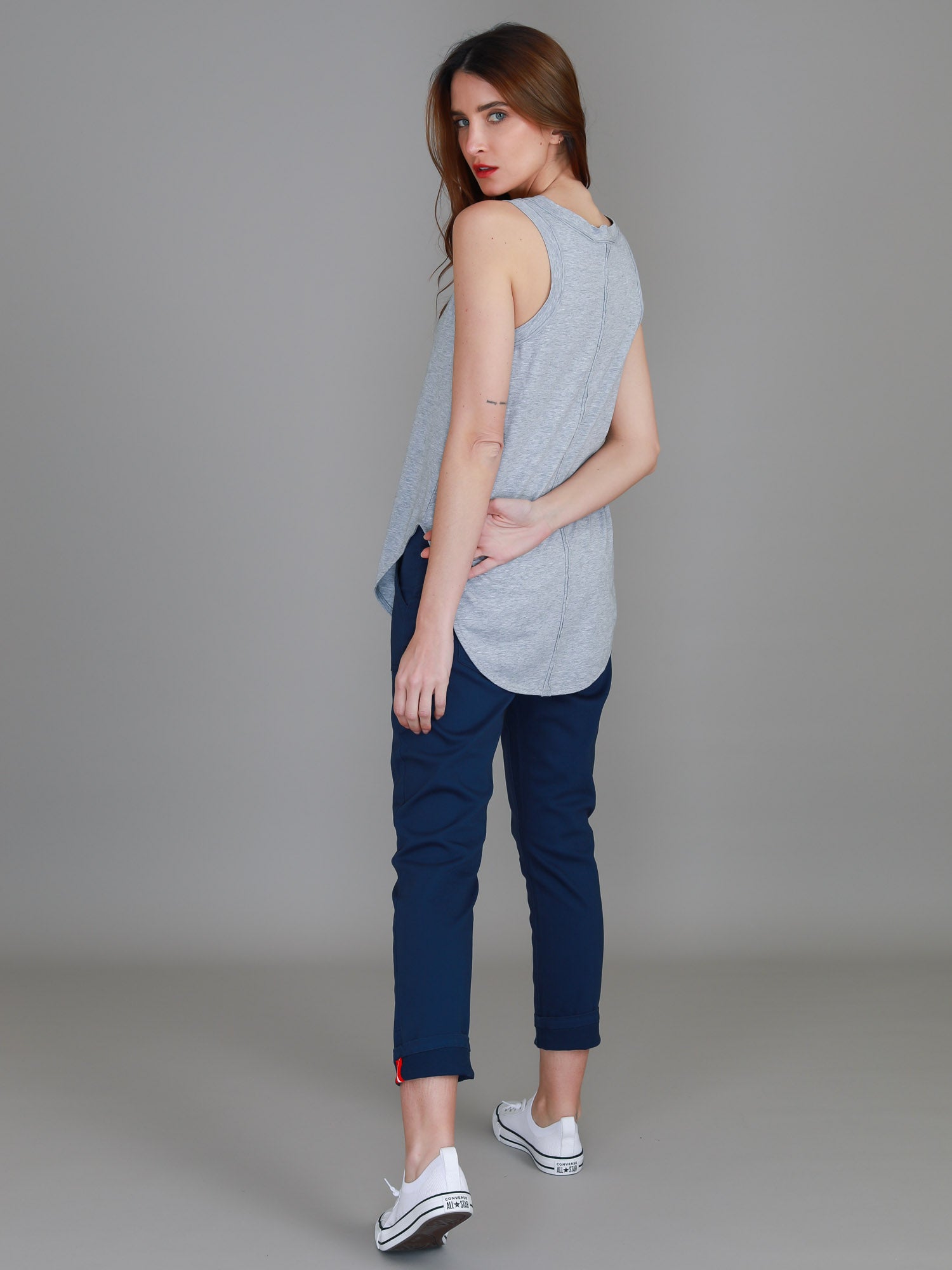 womans tank top #color_grey marle