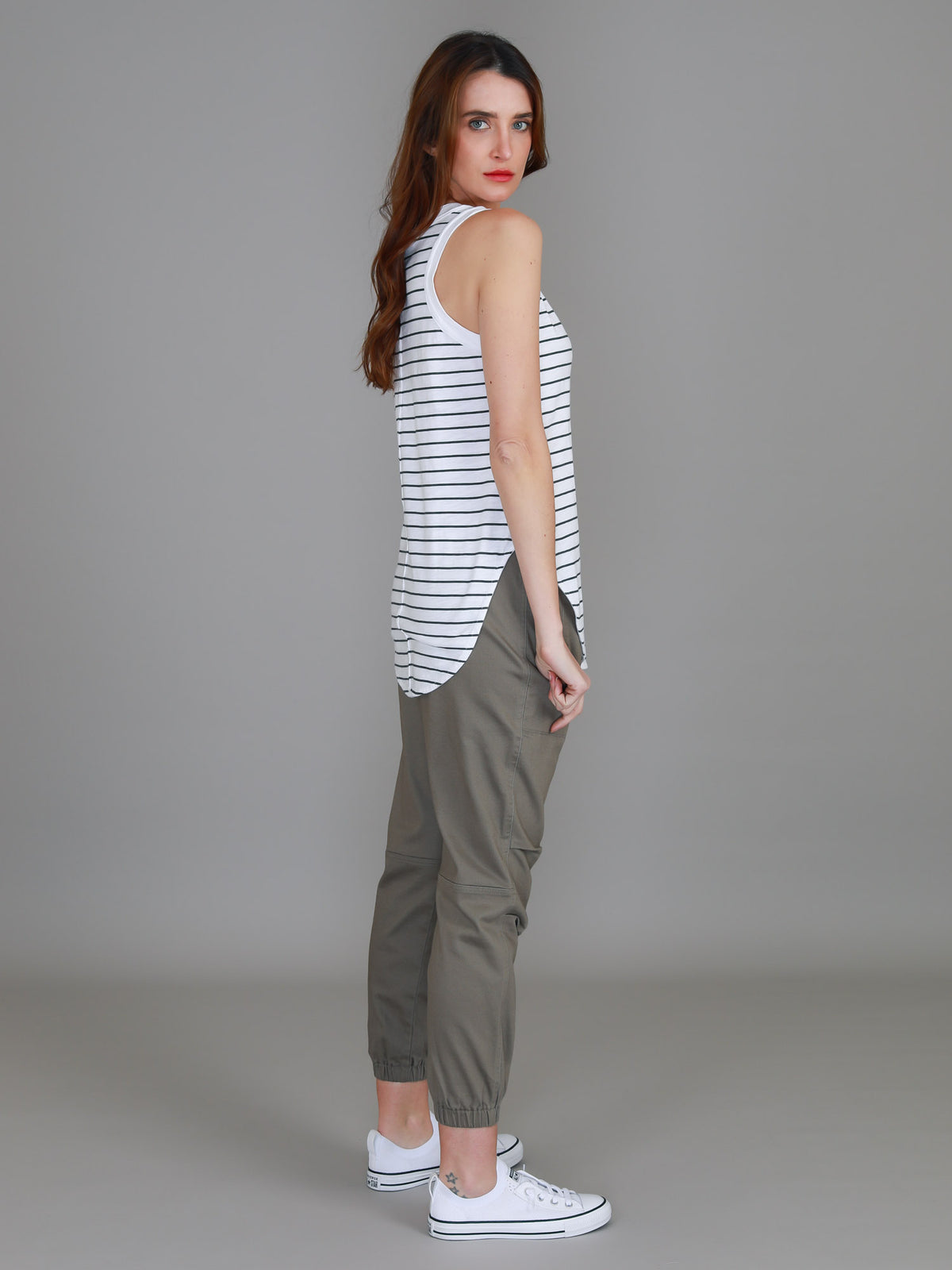 striped cotton tank