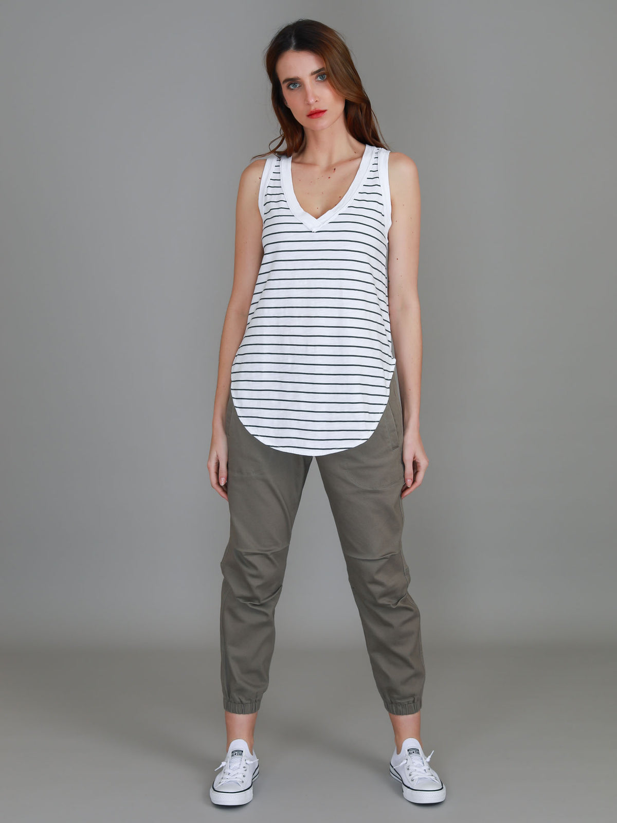 striped singlet top