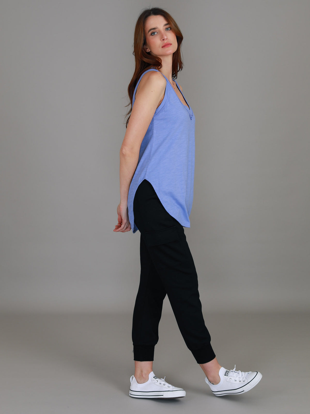 dark purple tank top