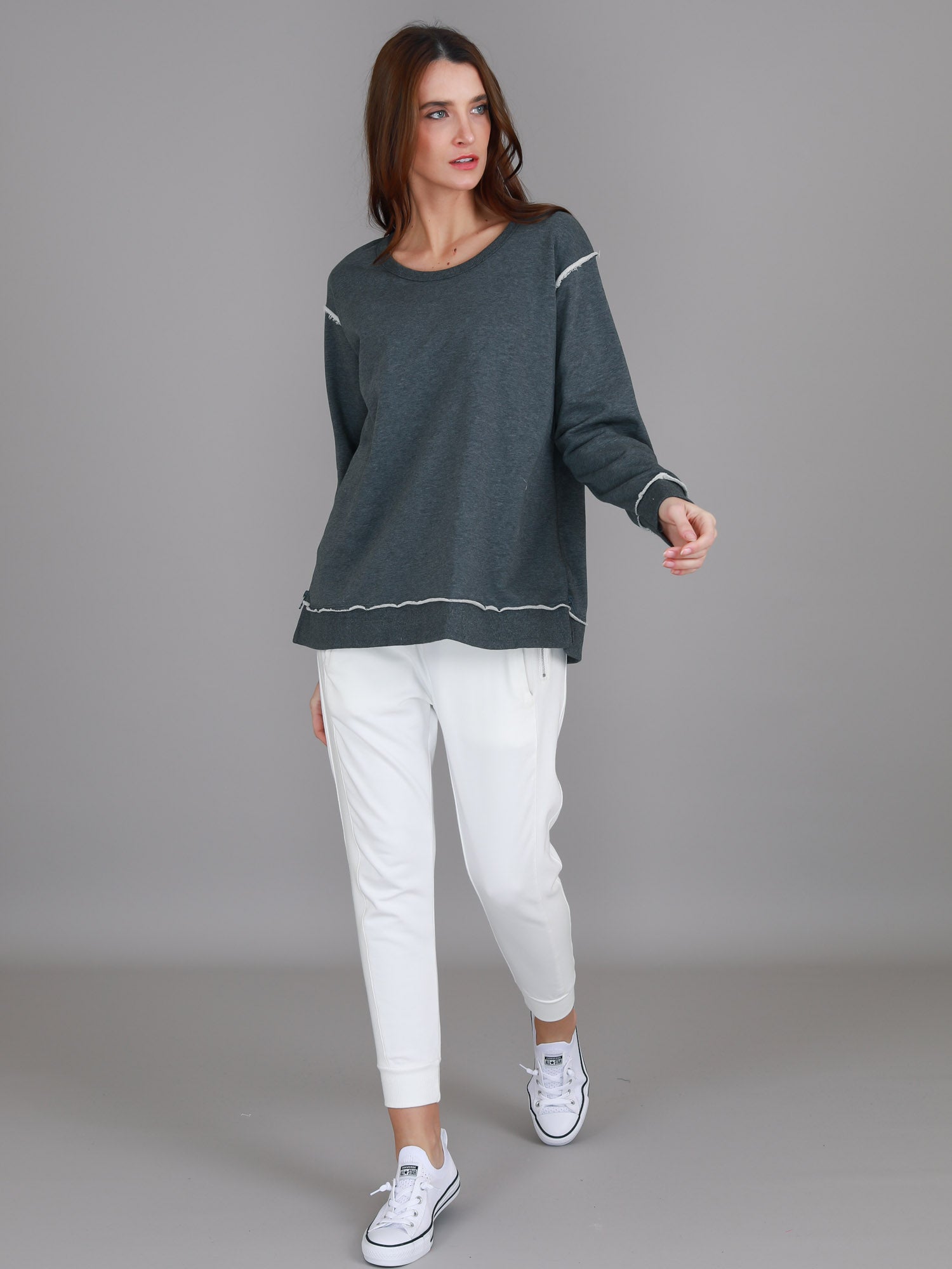 grey essentials sweatshirt #color_ash marle