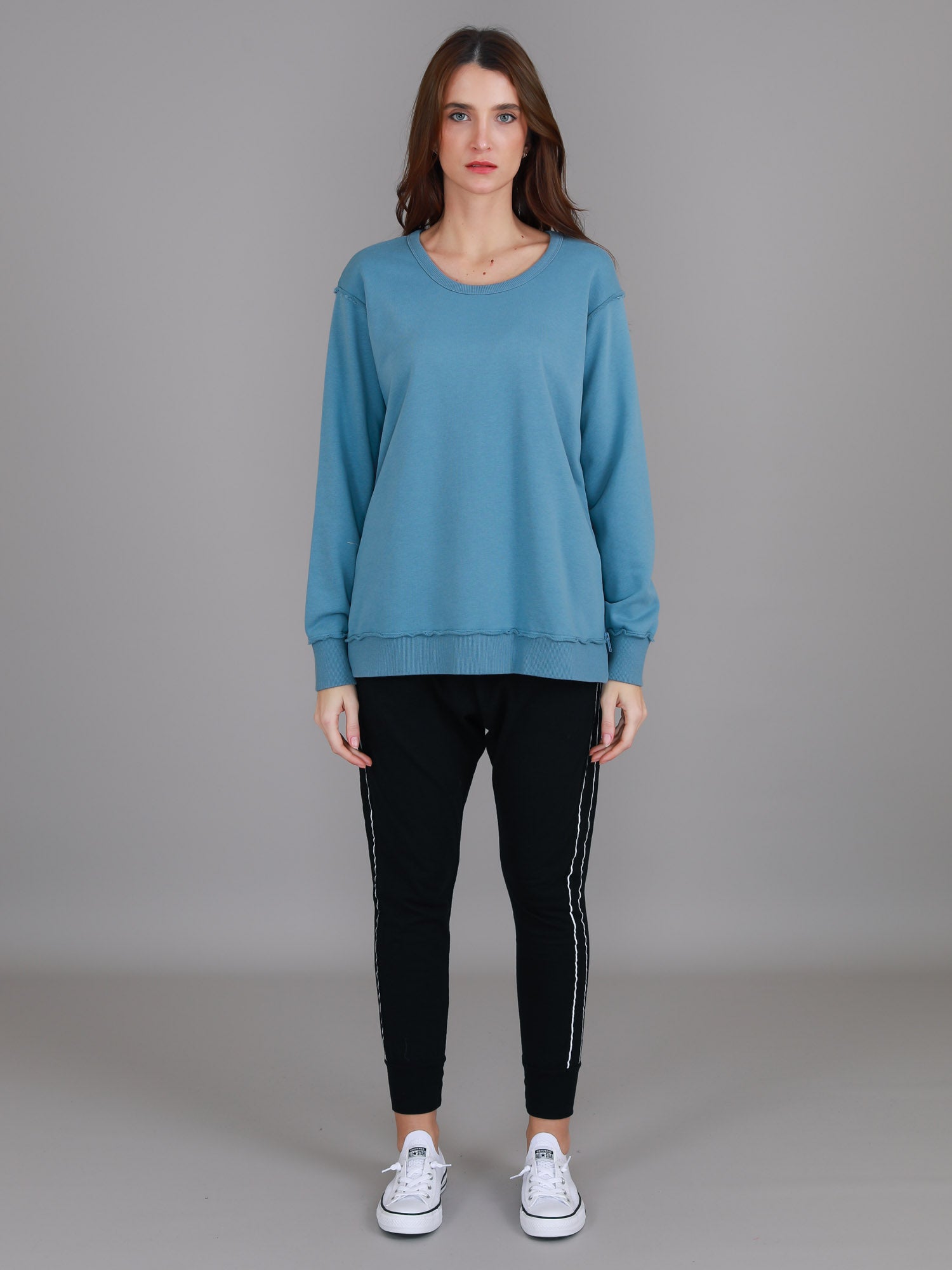 indigo blue sweatshirt #color_oceana blue