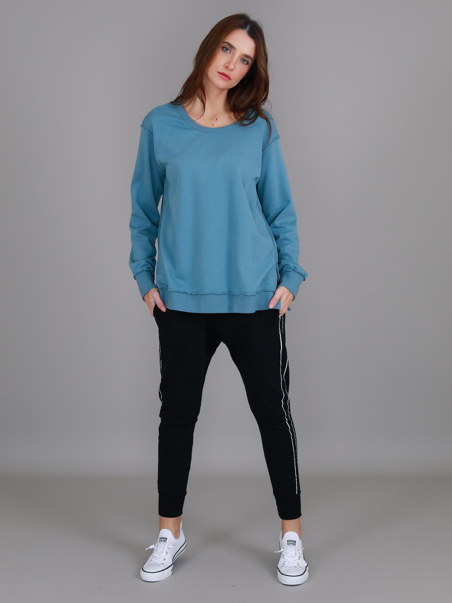 royal blue sweatshirt women's #color_oceana blue