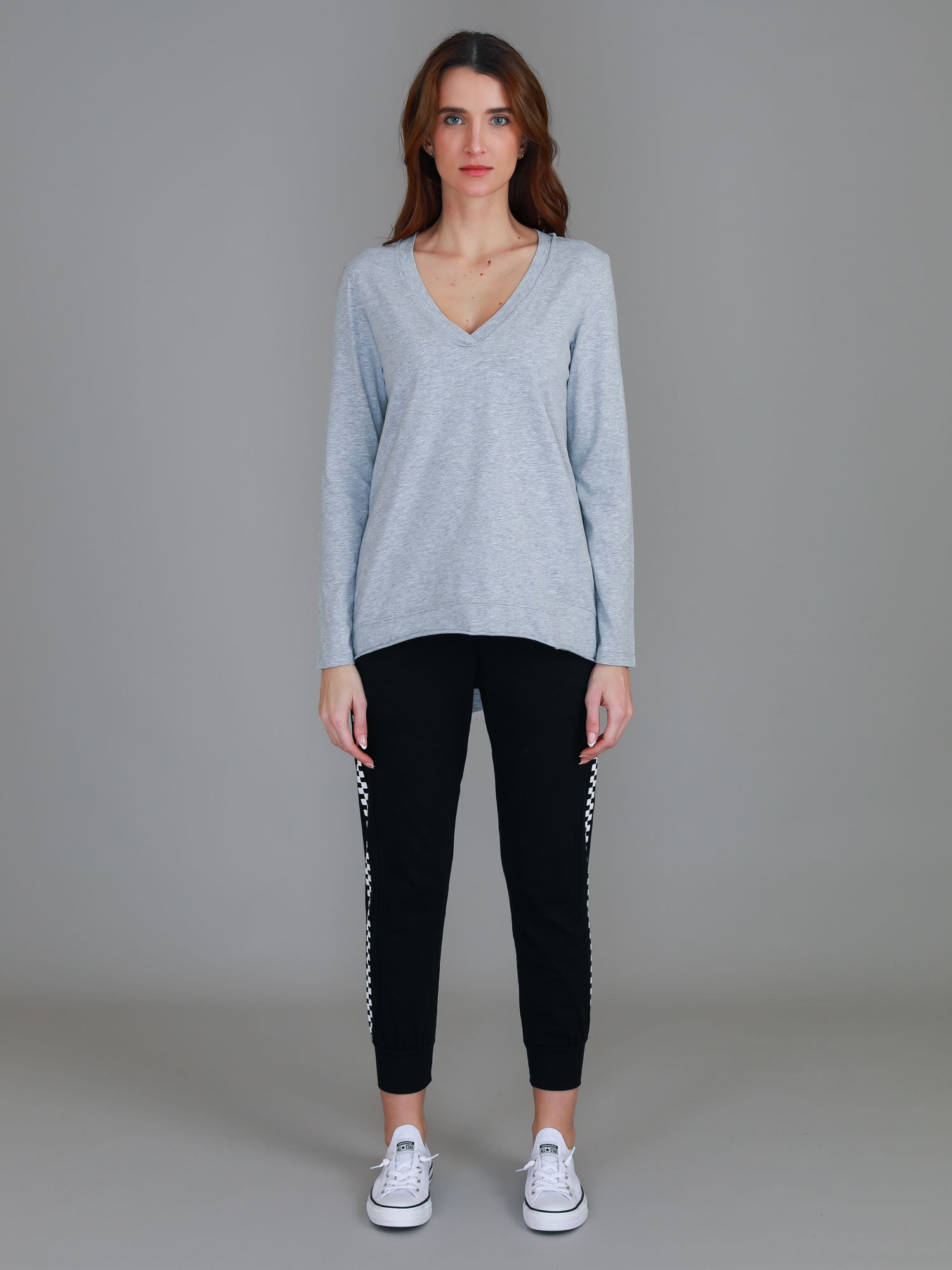 full sleeve tops #color_grey marle