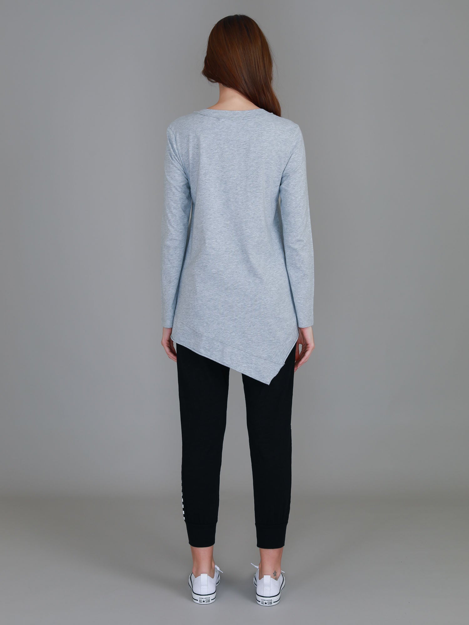 full sleeve top #color_grey marle