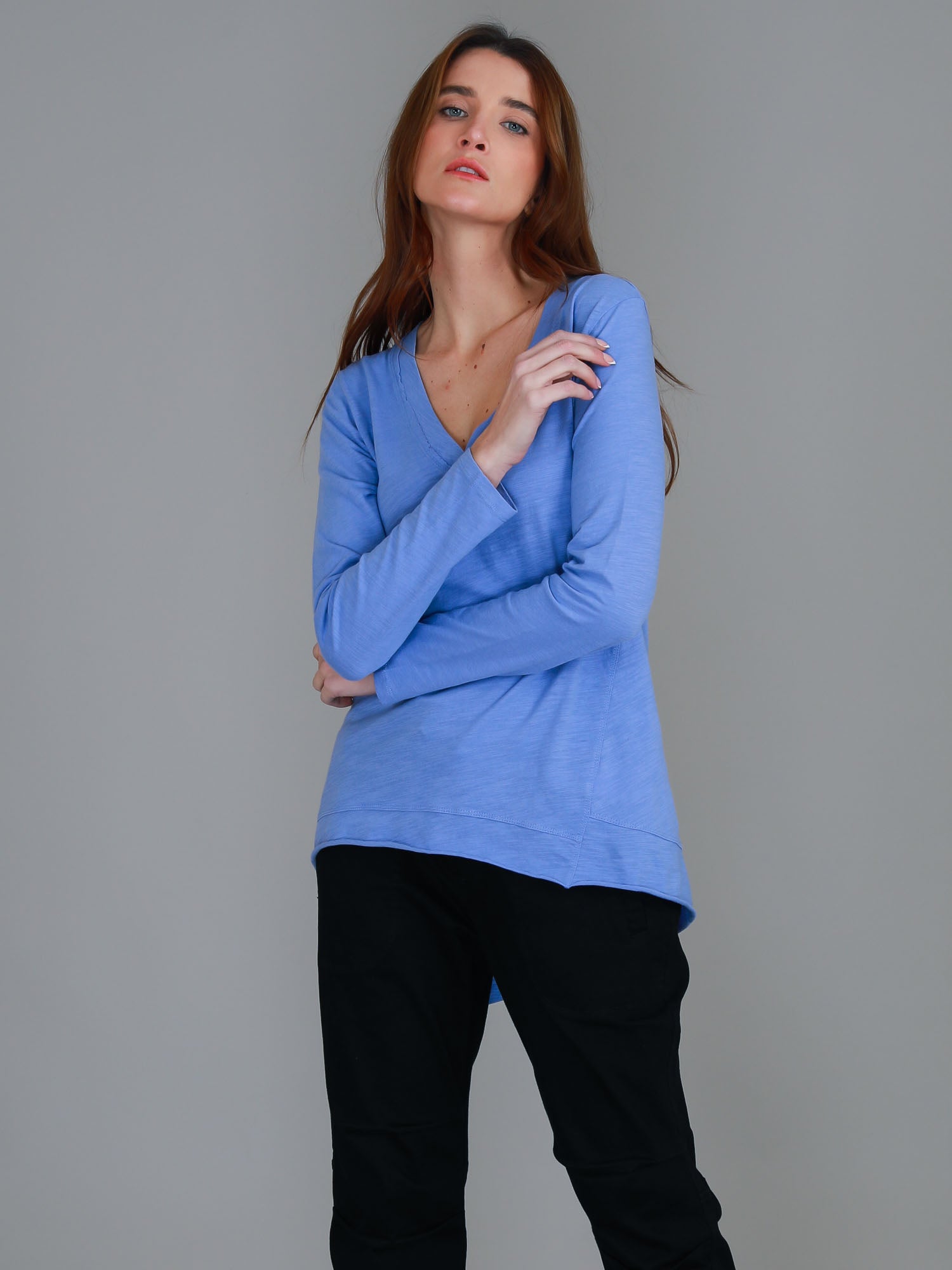 long sleeved top #color_spanish violet