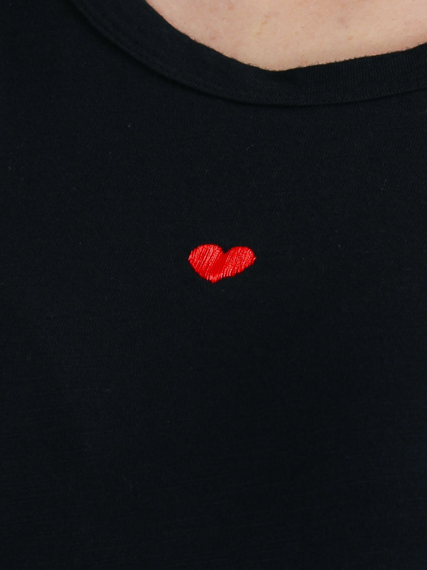Clyde Embroidered Heart T Shirt