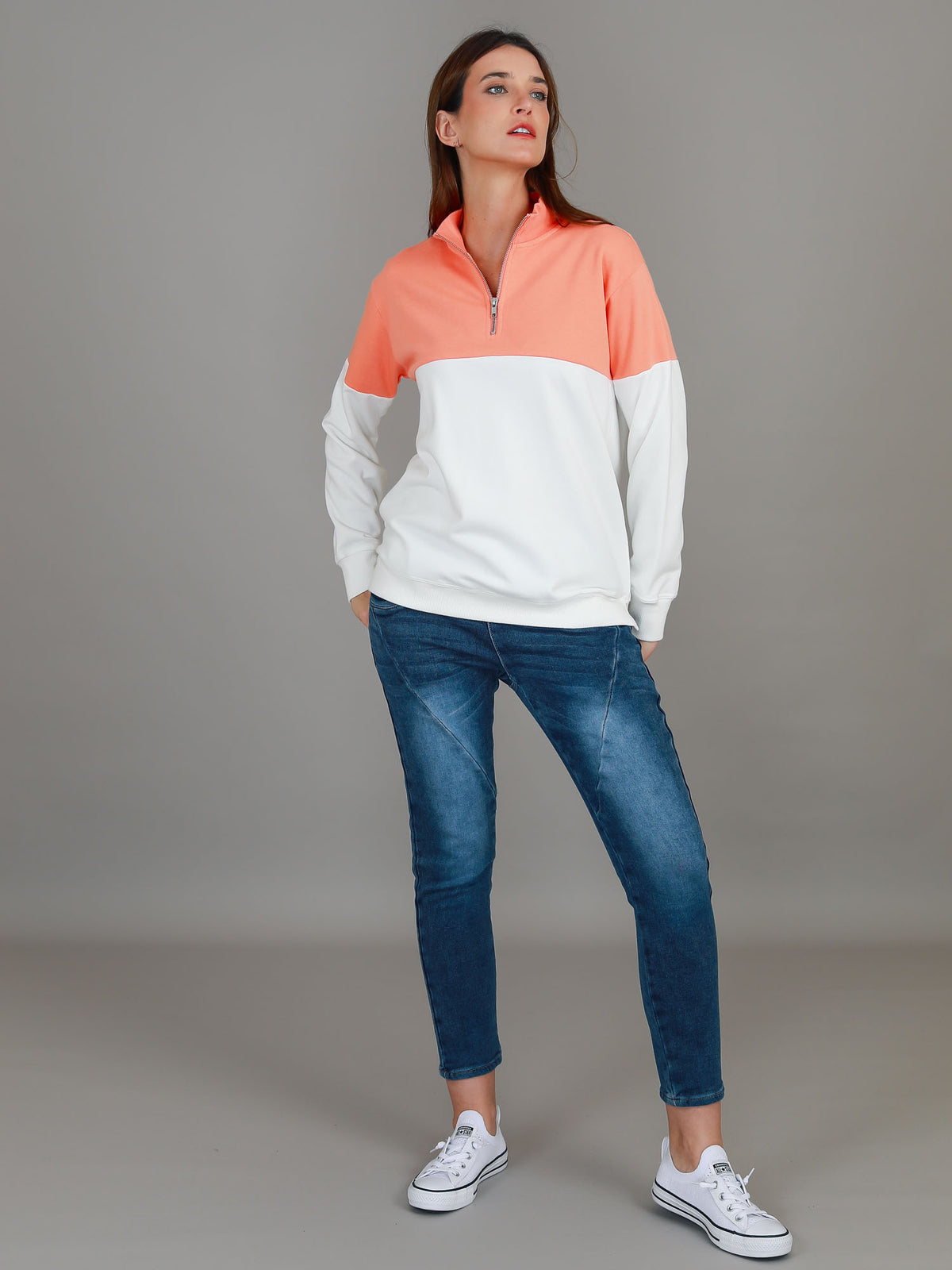 Sophie Half Zip Sweatshirt (Sale)