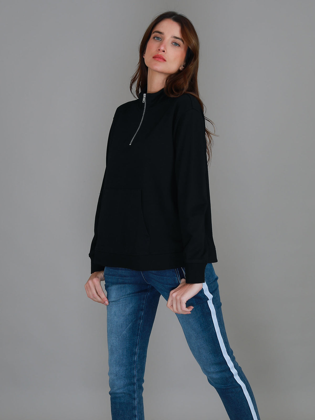 Gianna Half Zip Sweatshirt