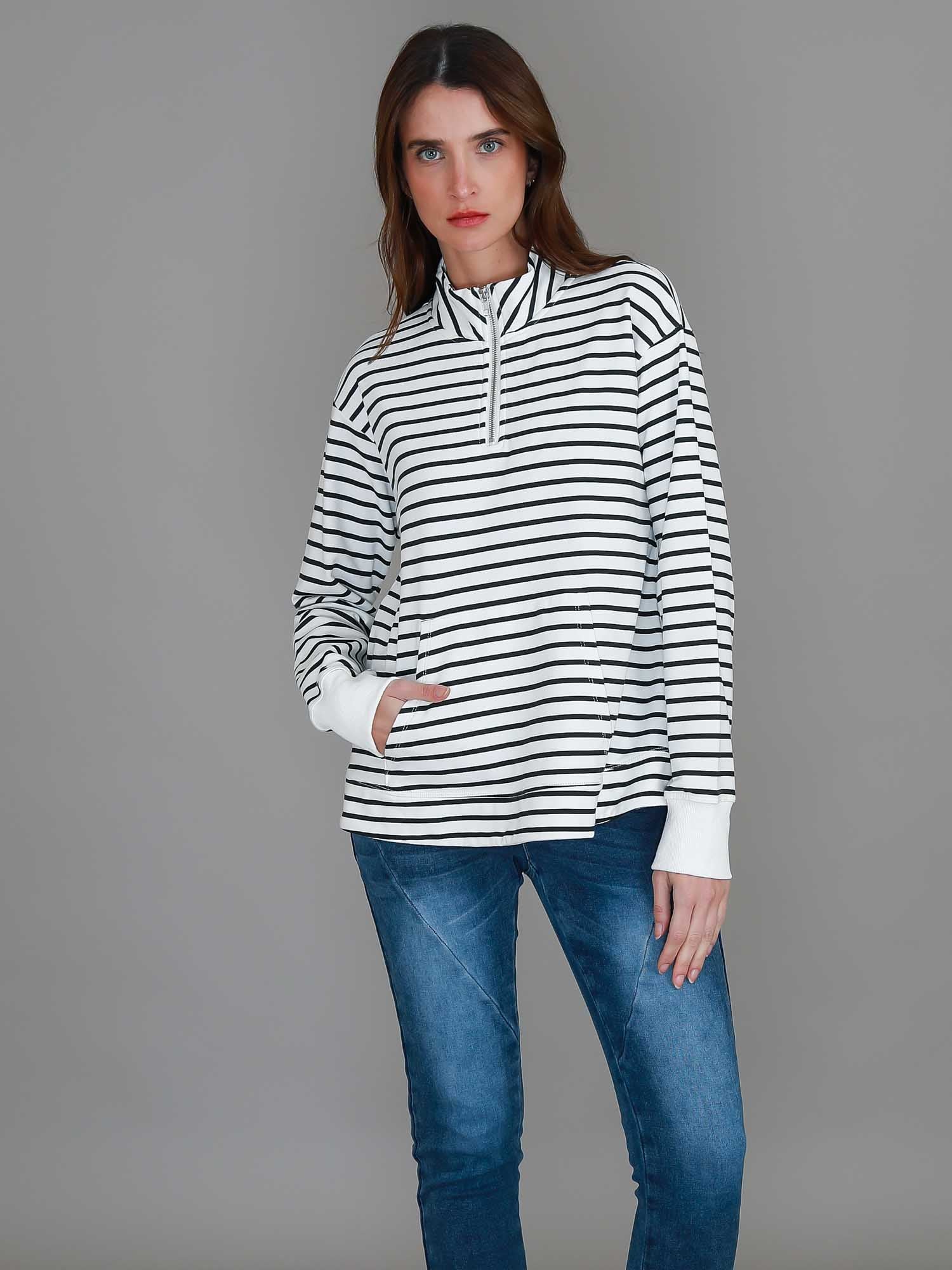 quarter zip jumper #color_stripe