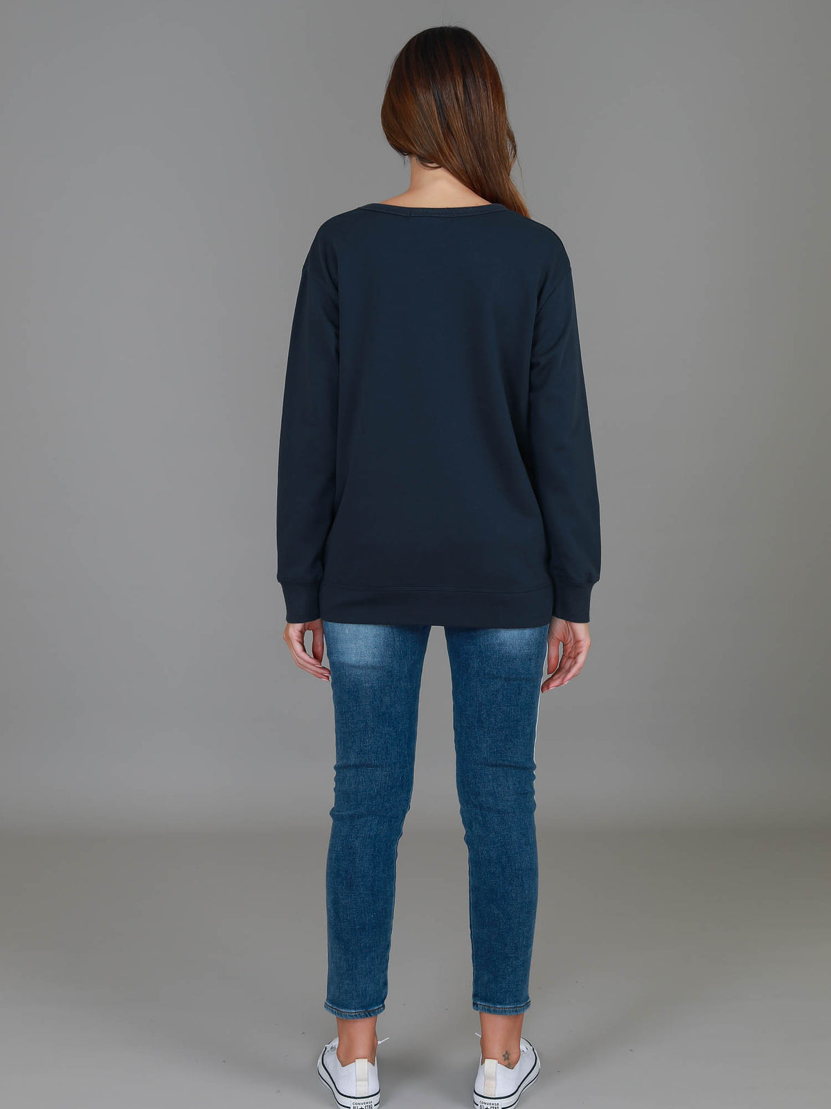 navy sweatshirt women