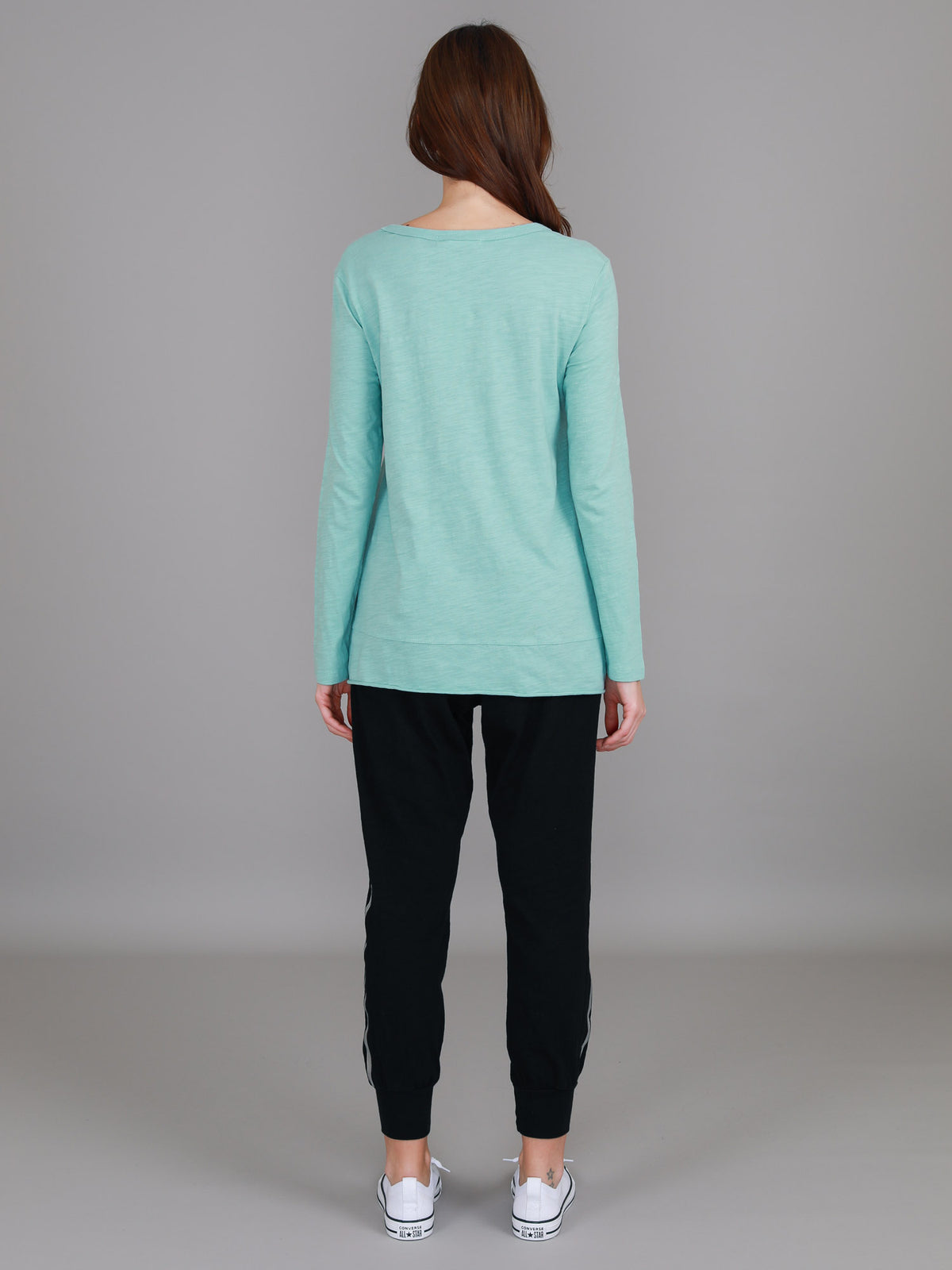 light sea green long sleeve top