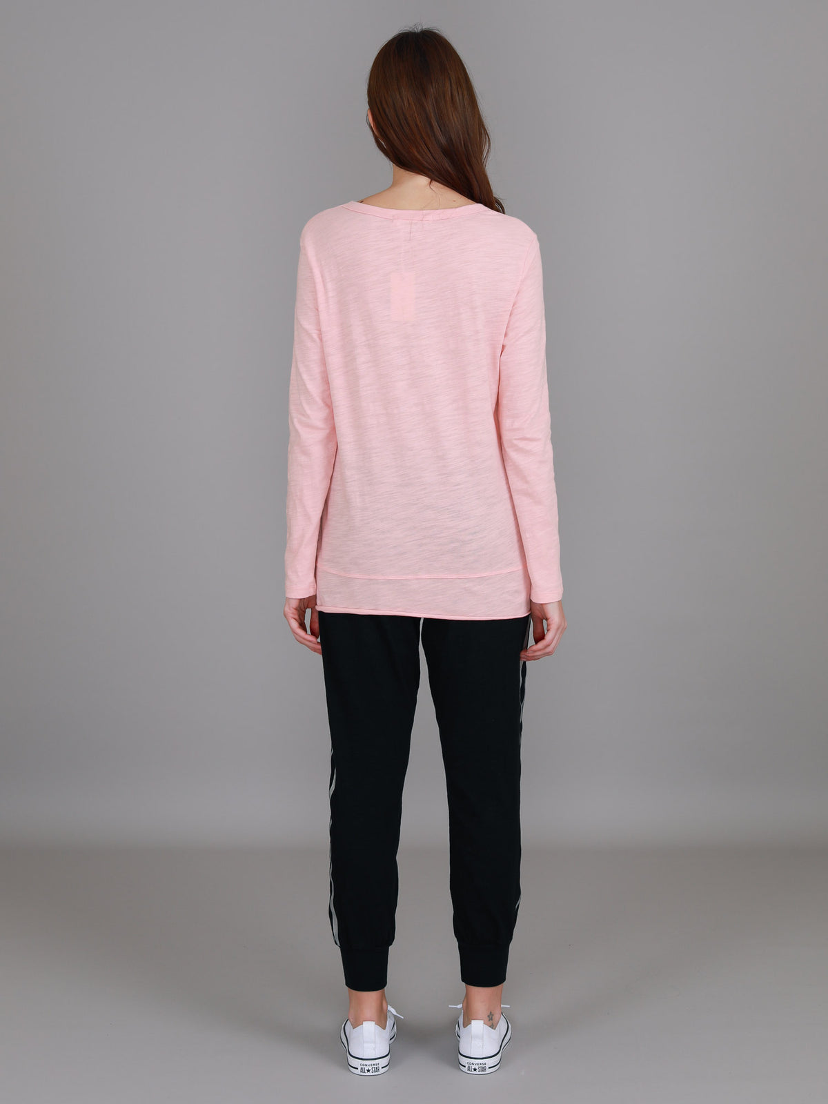 light pink long sleeve tee