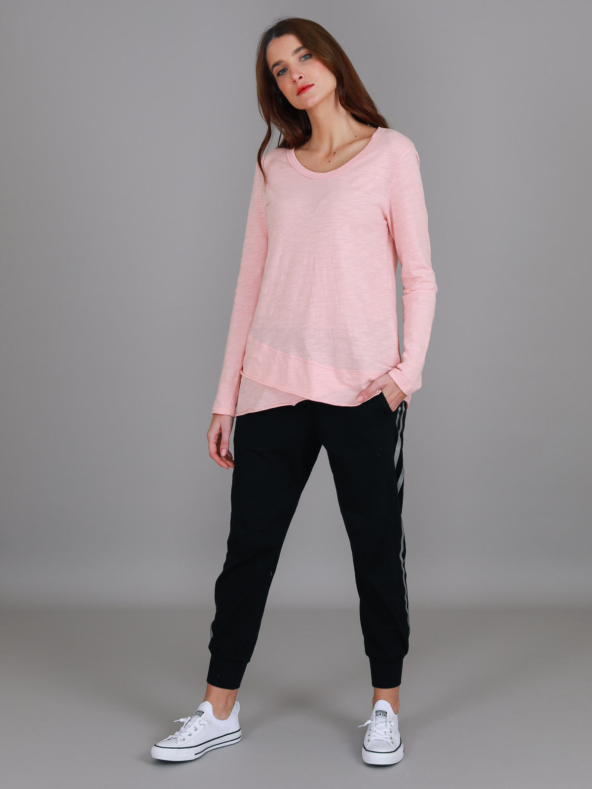 misty rose long sleeve top