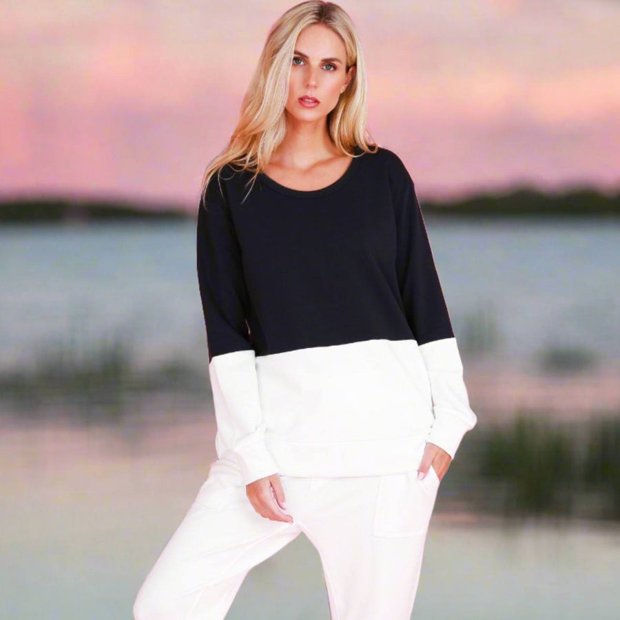 Hailey Splice Sweatshirt size guide