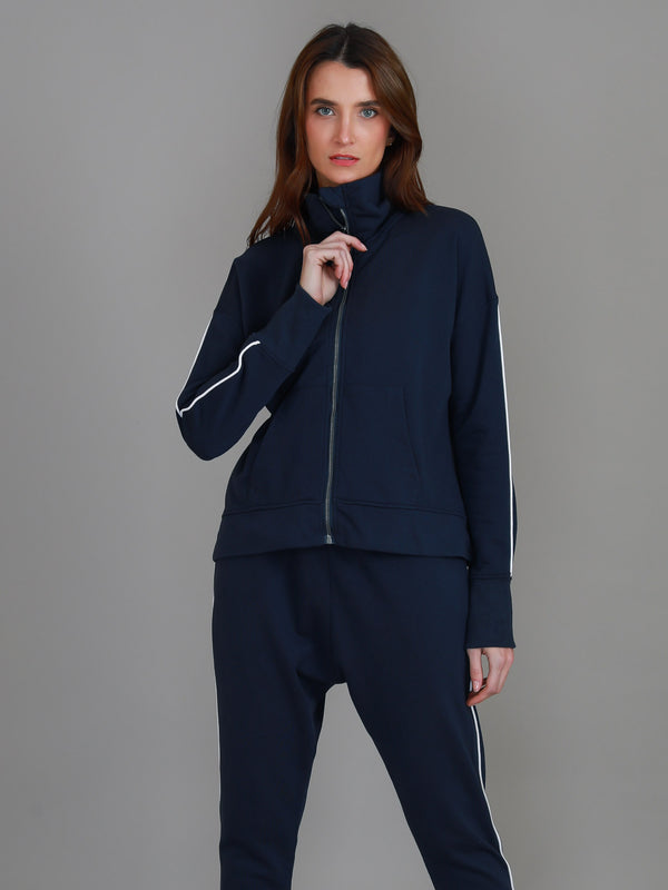 Ivy Side Stripe Zip Jacket