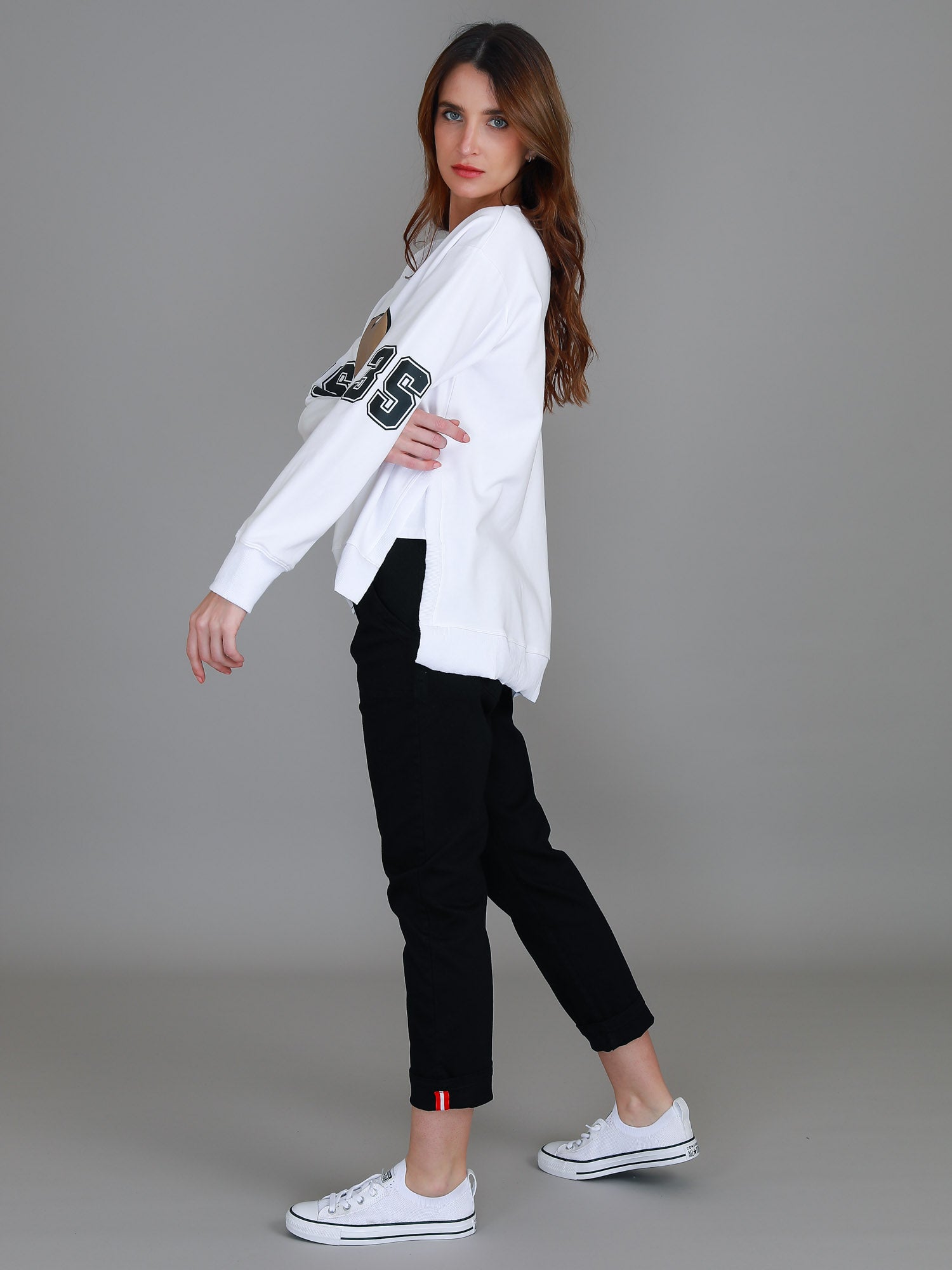 womens white sweatshirt #color_white