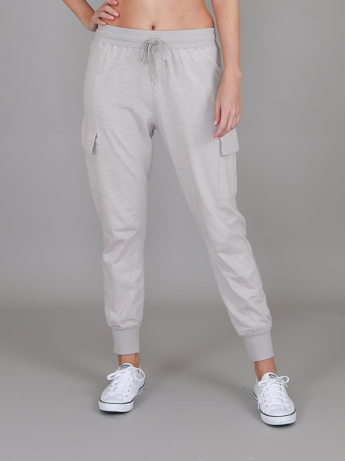 beige cargo jogger pants