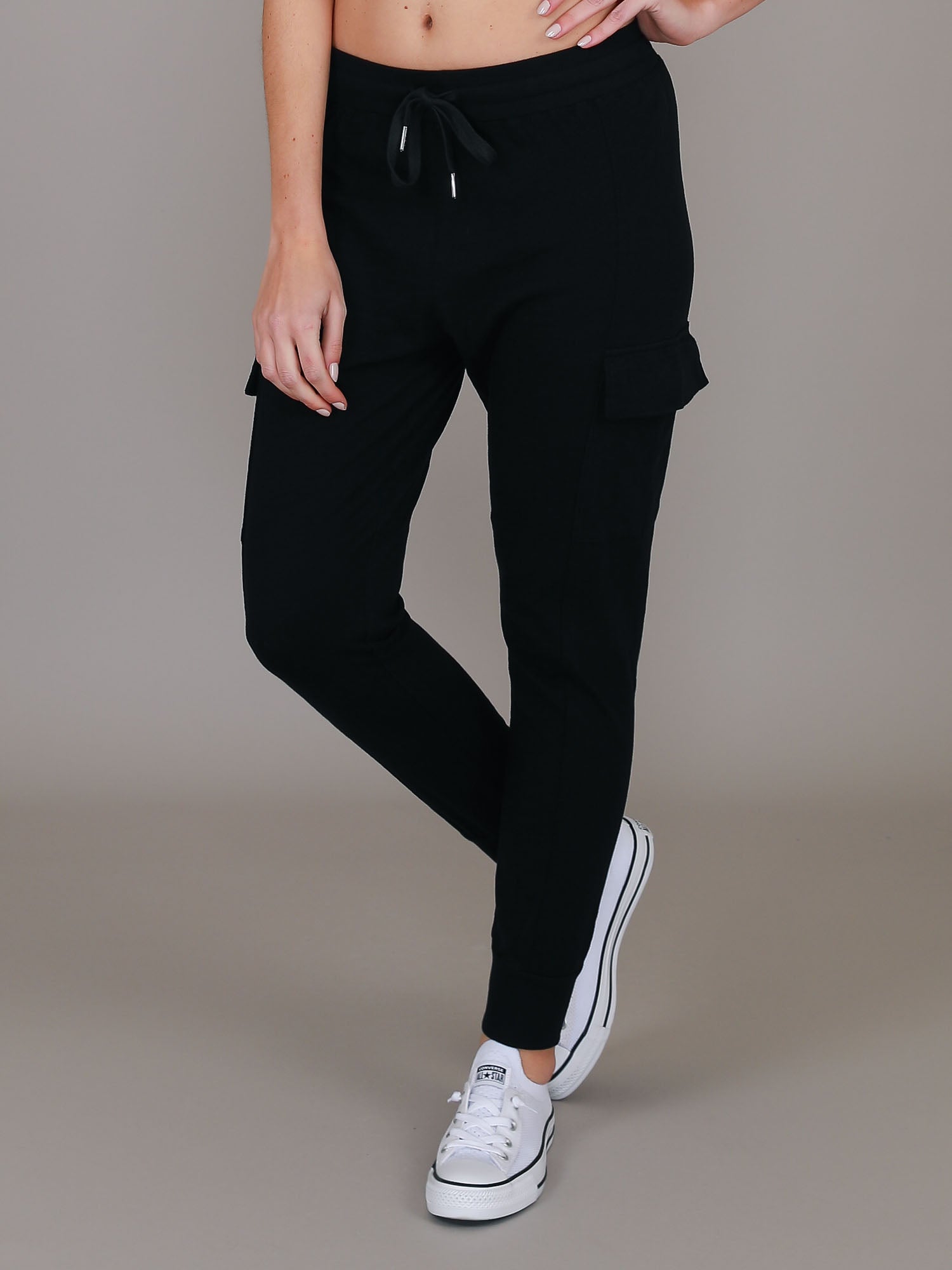 black pocket joggers #color_black