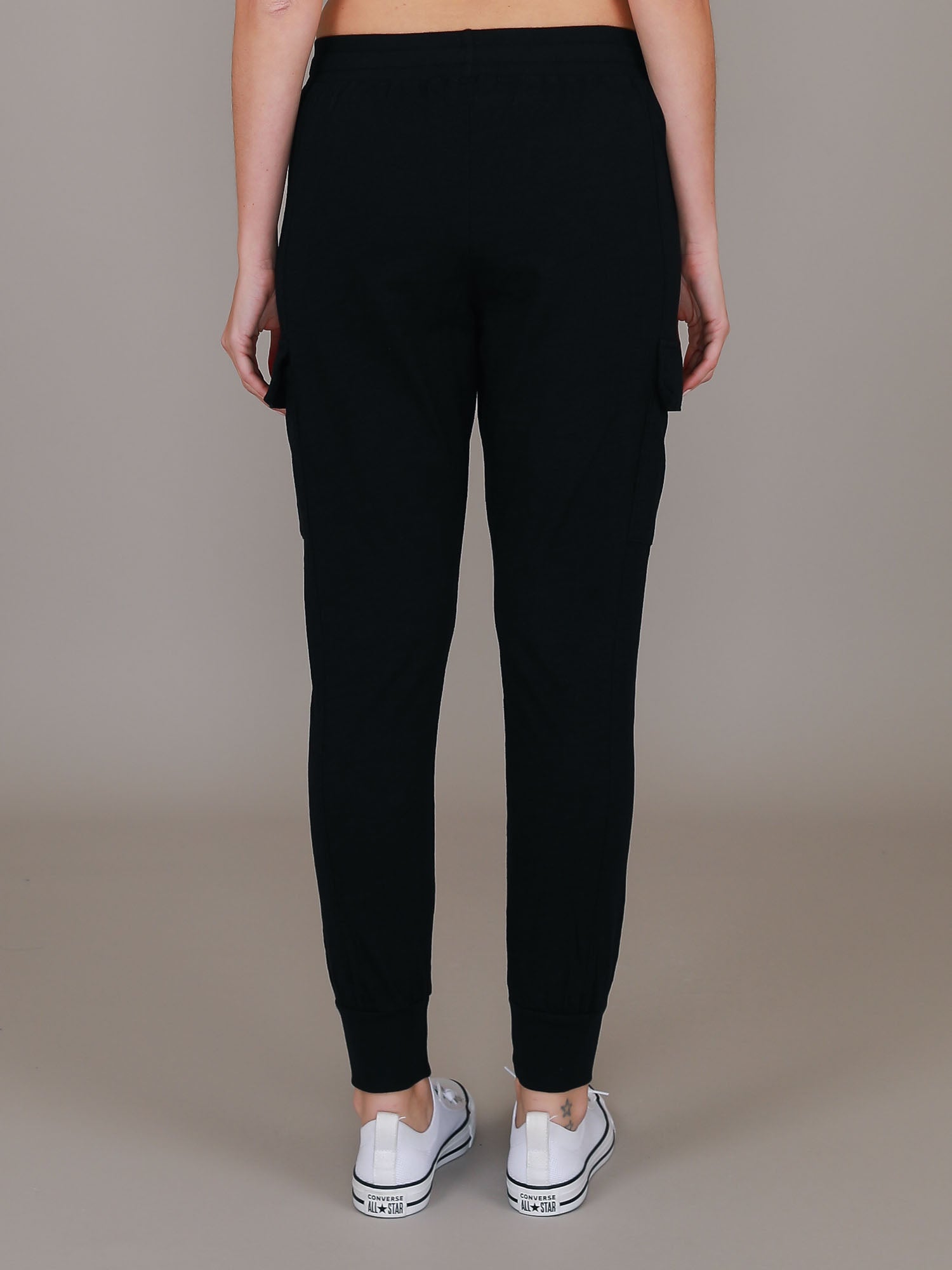 black cargo trackies #color_black