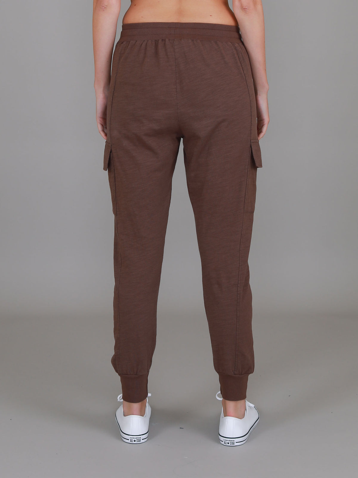 brown cotton cargo pants
