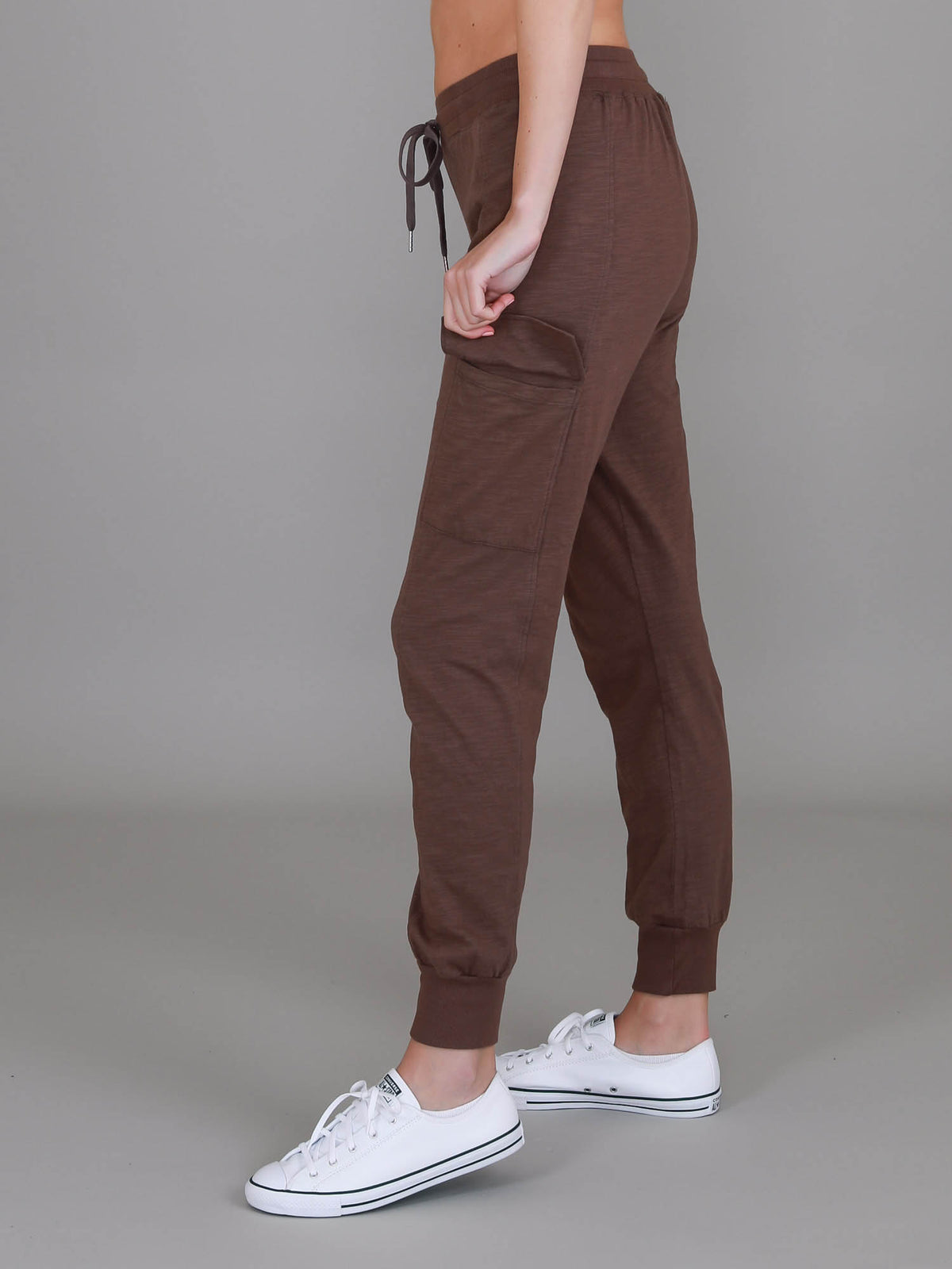 brown cargo jogger pants