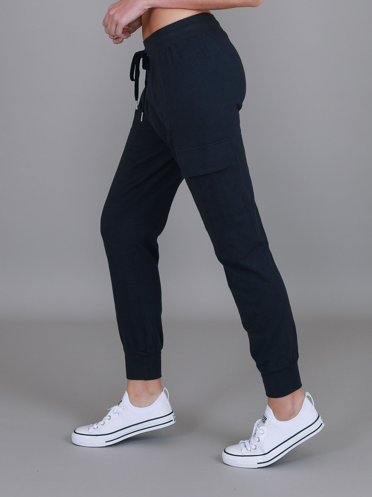 Cargo Jogger | Women's Tapered Cargo Pants – Cotton Jersey