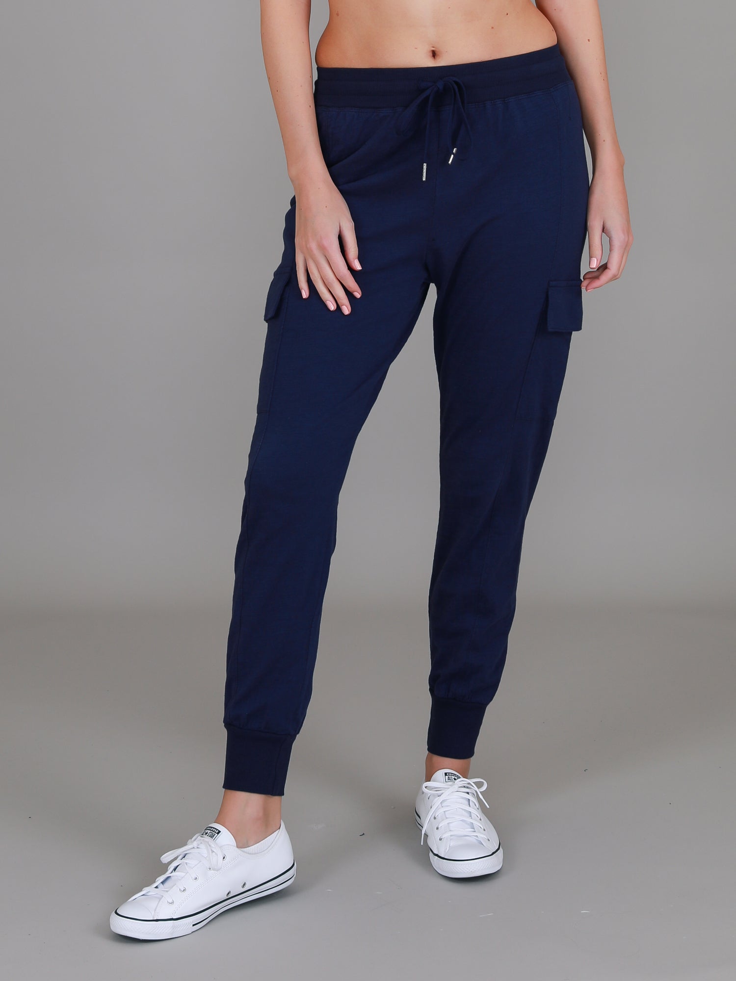 womens cargo joggers #color_navy