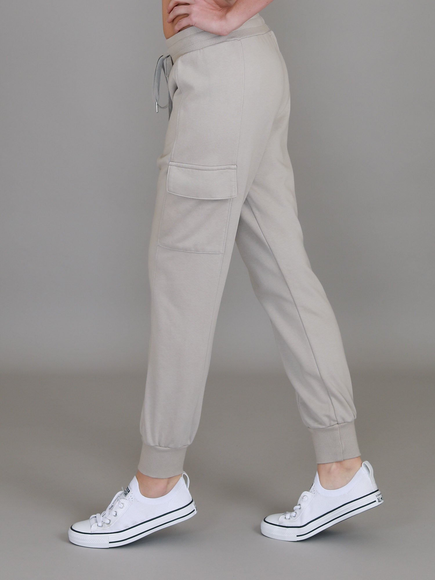 cotton cargo pants for women #color_angora