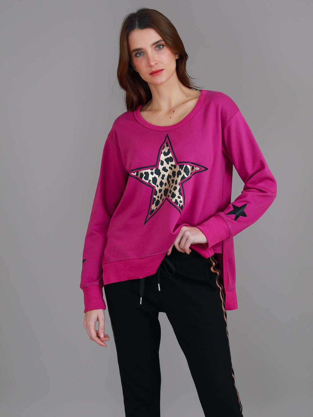 Leopard Print Wool Top main image 0