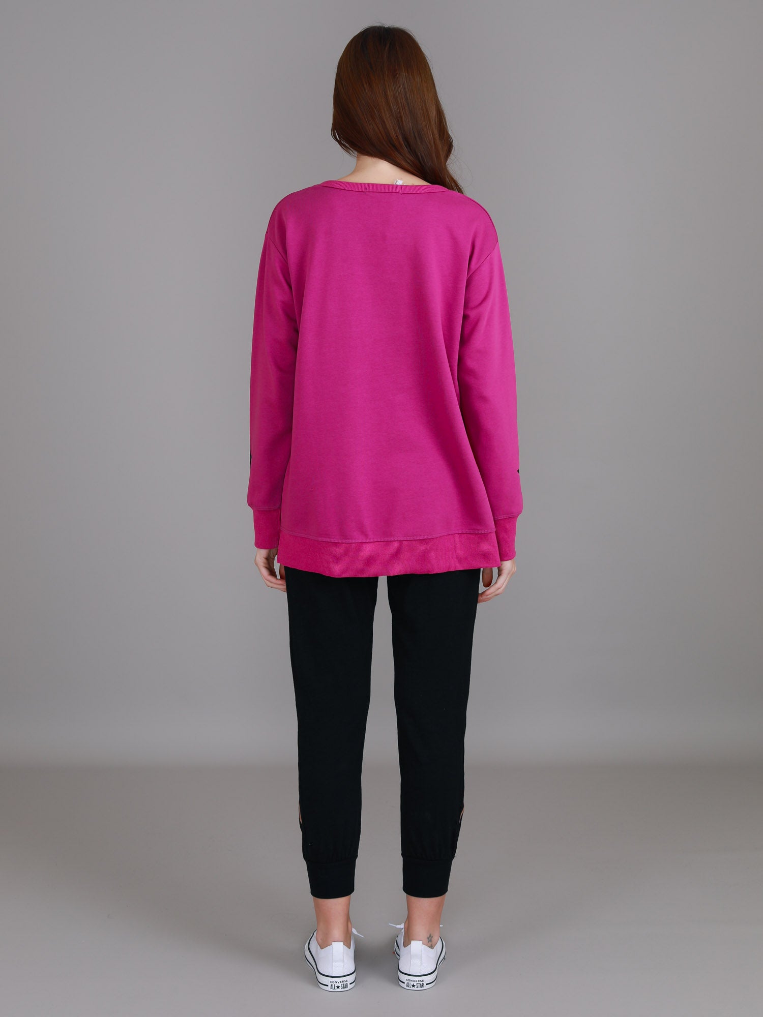 maroon sweatshirt womens #color_berry