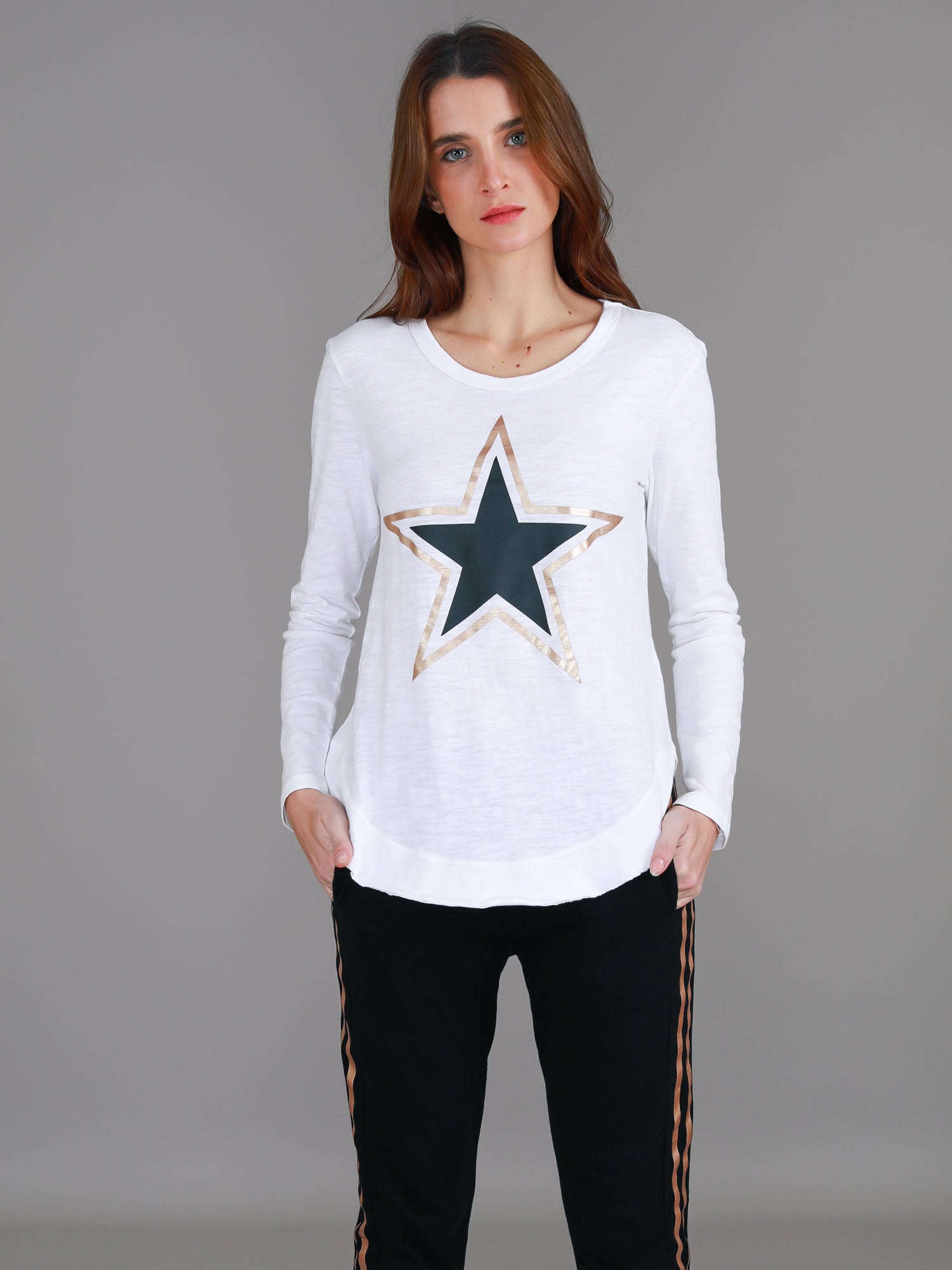 long sleeve cotton t shirt #color_white