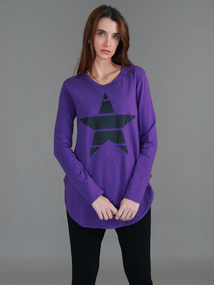 Wiseleigh Star Print Long Sleeve T Shirt (Sale)
