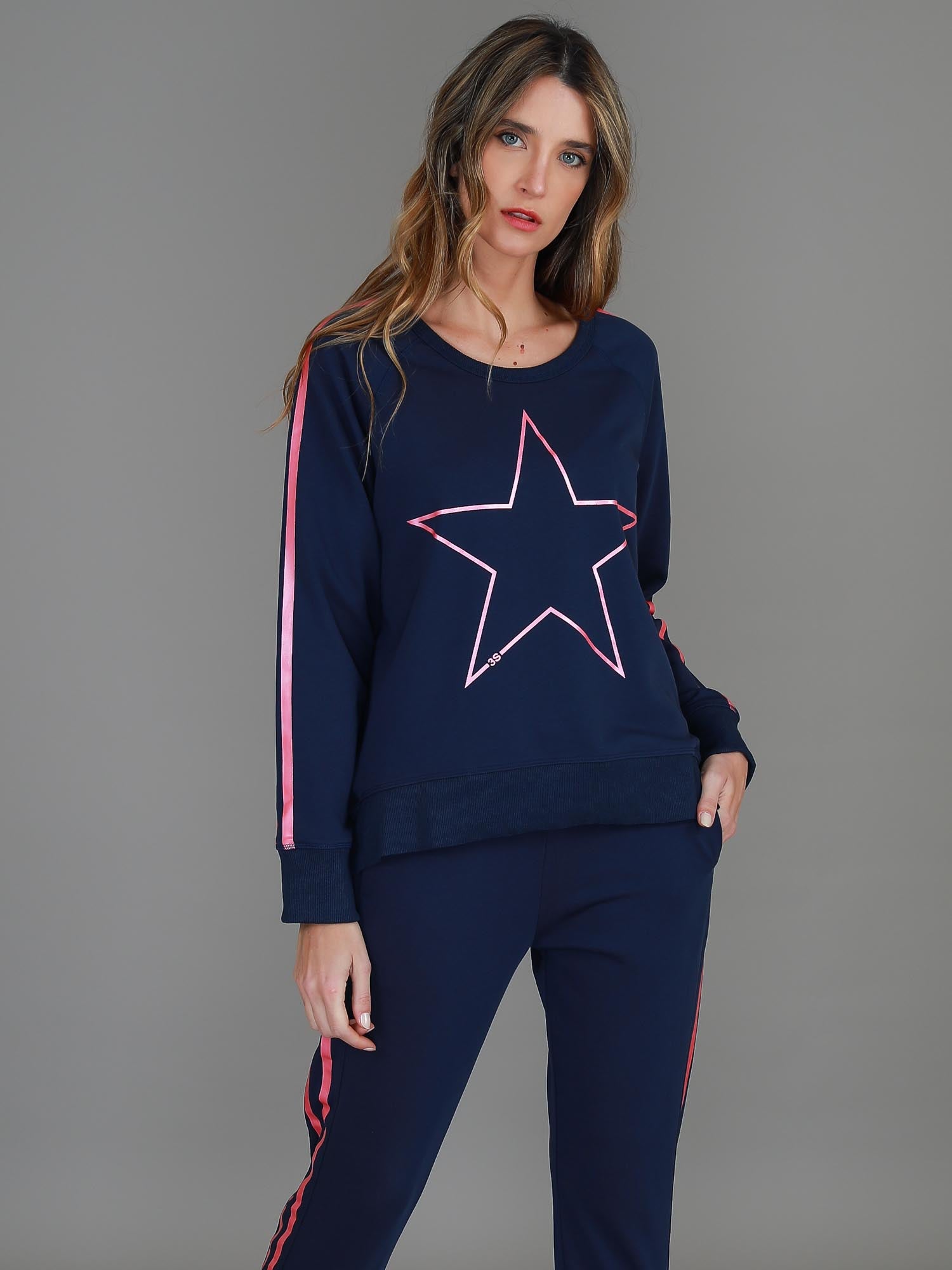navy tops #color_ink/pink