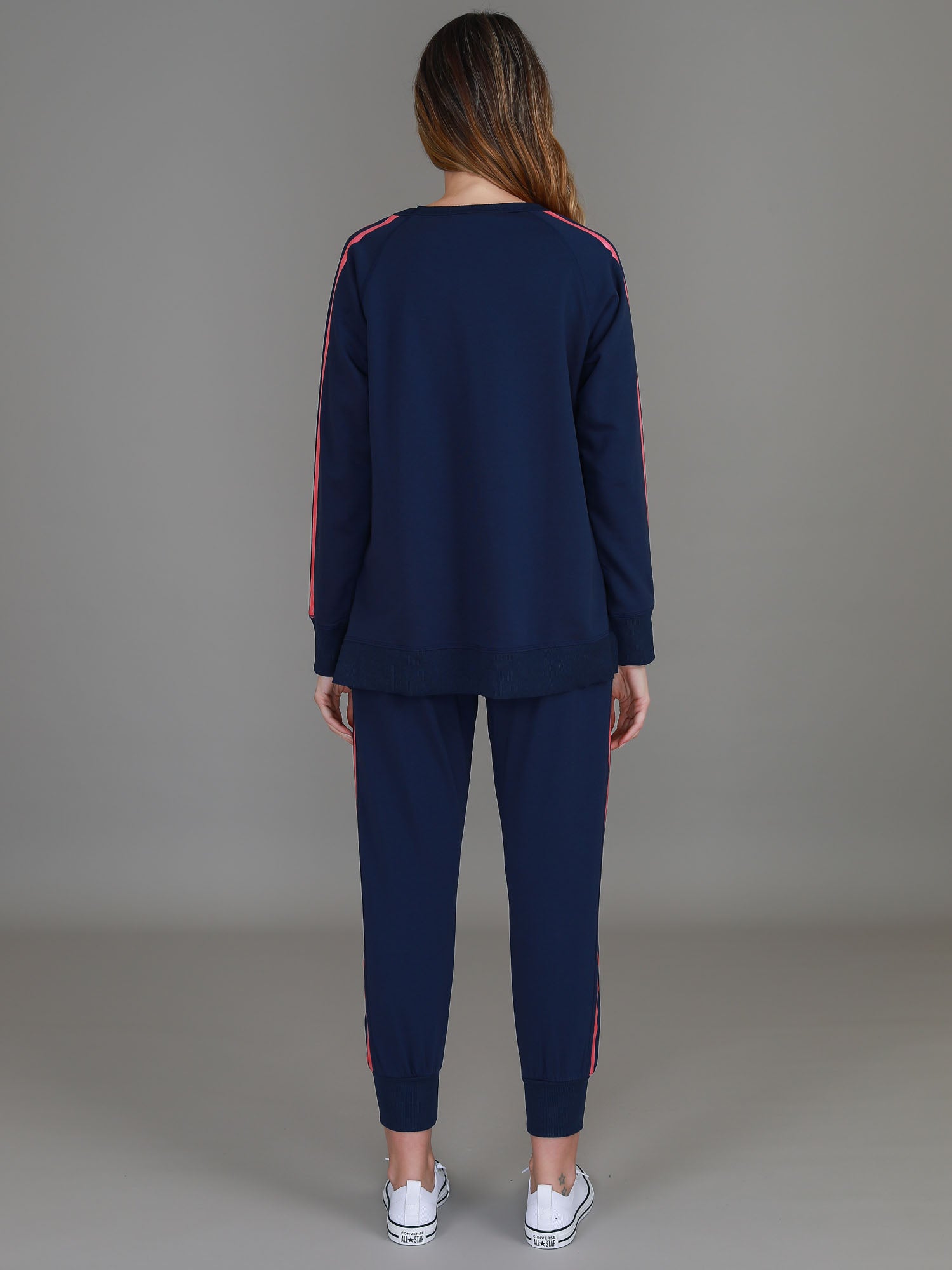 navy blue top womens #color_ink/pink