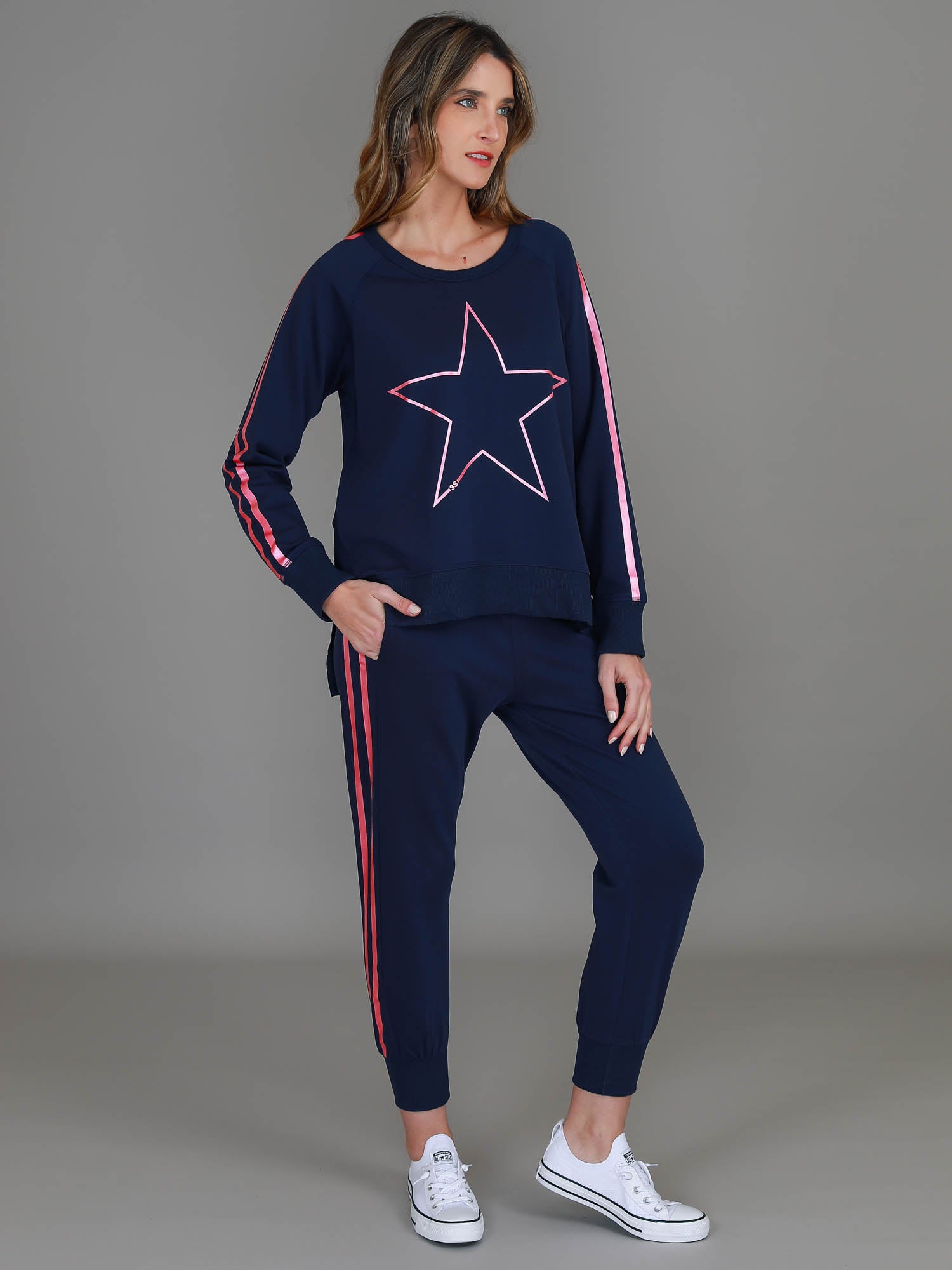 navy top #color_ink/pink