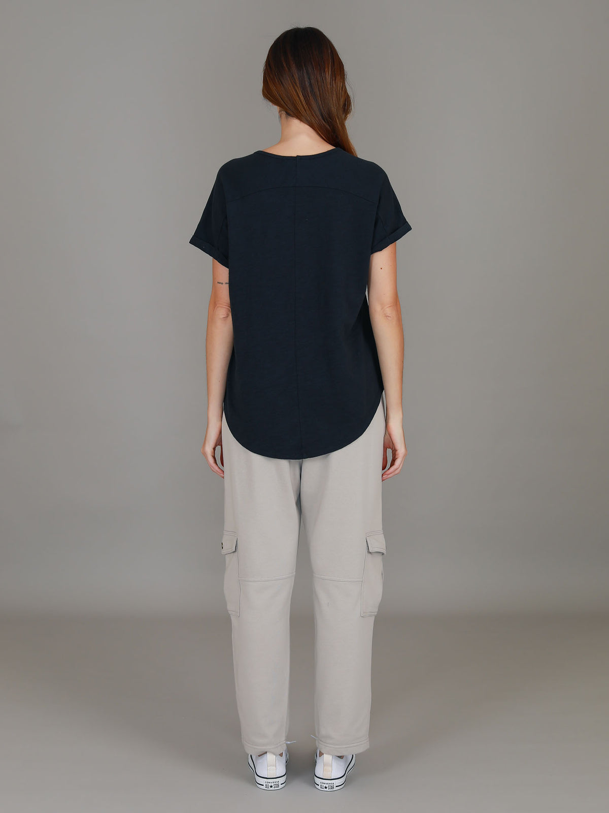 ink cuff sleeve tee women