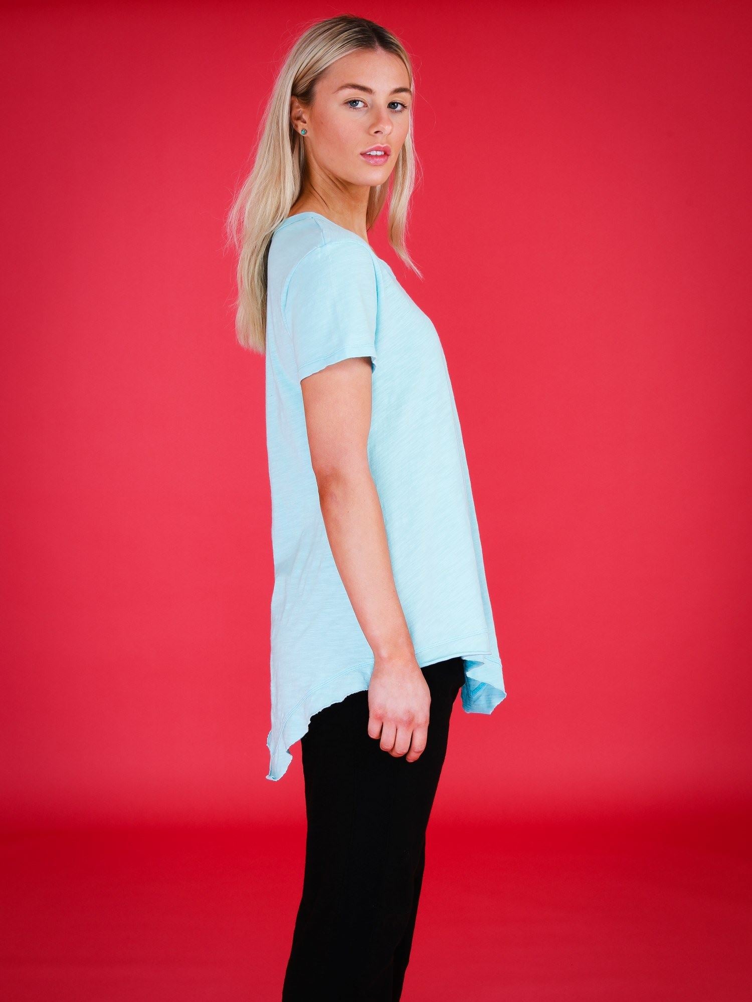 oversized t shirts women #color_cyan