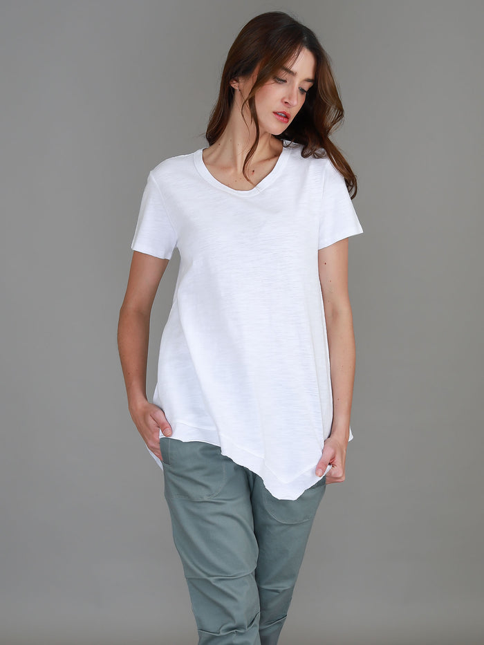 Helena Asymmetrical Hem T Shirt