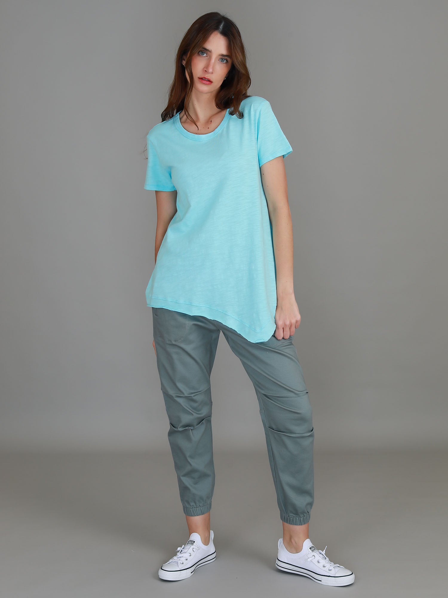 summer tops women #color_cyan