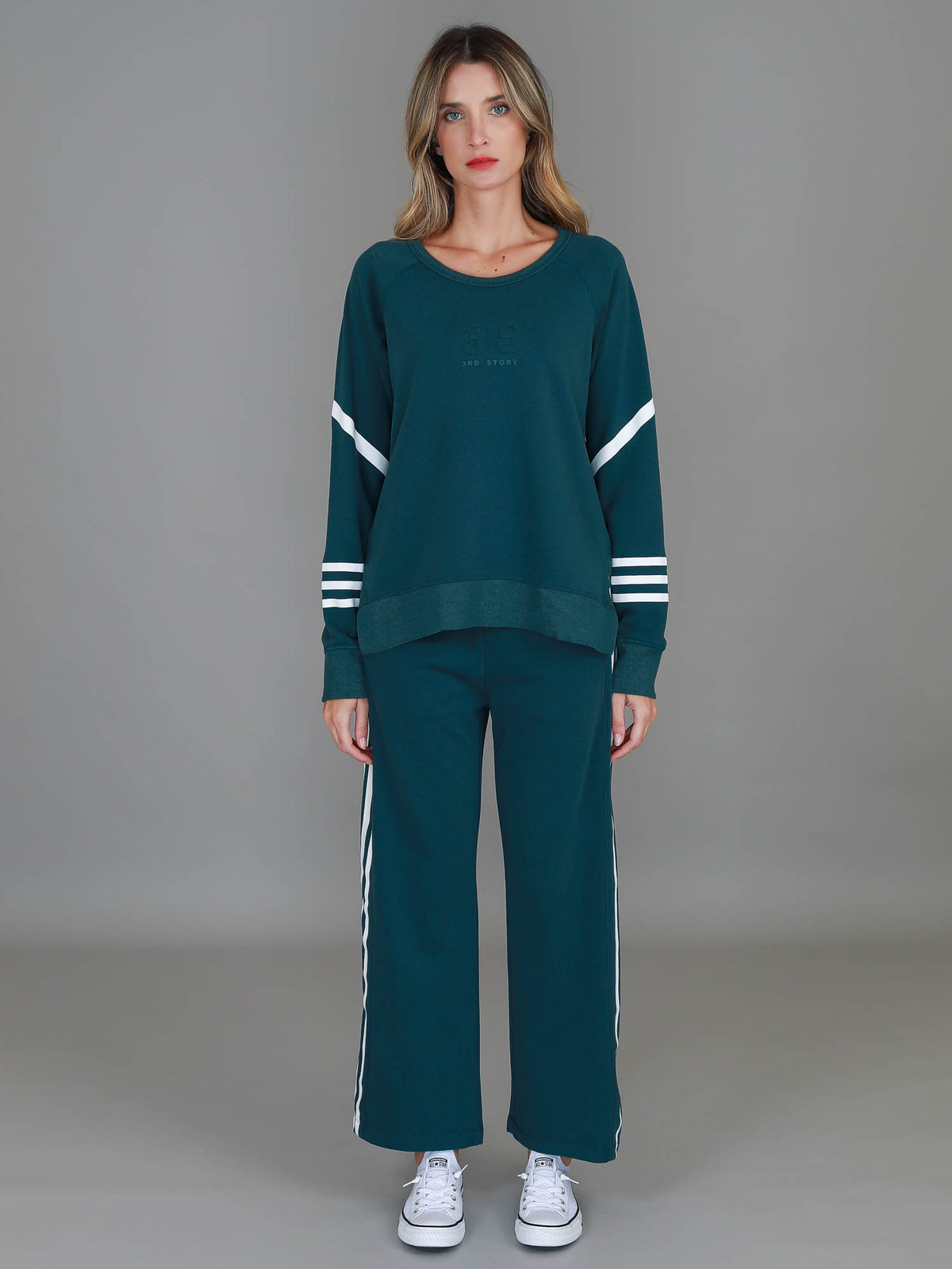 teal green jumper