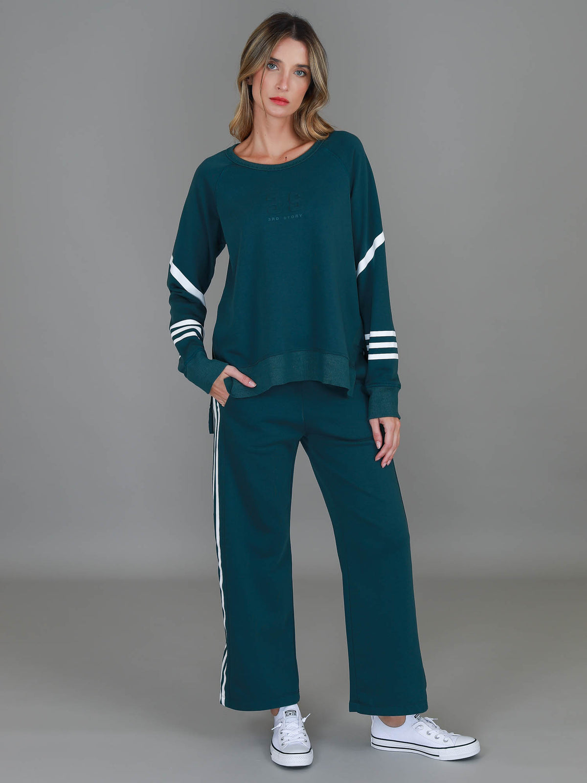 dark teal sweatshirt