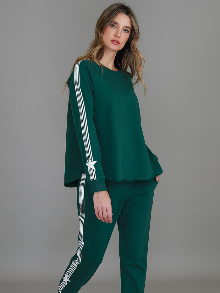 Britney Star Sleeve Sweatshirt