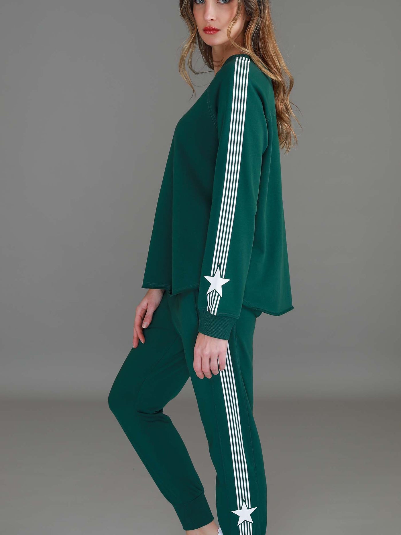 Britney Star Sleeve Sweatshirt