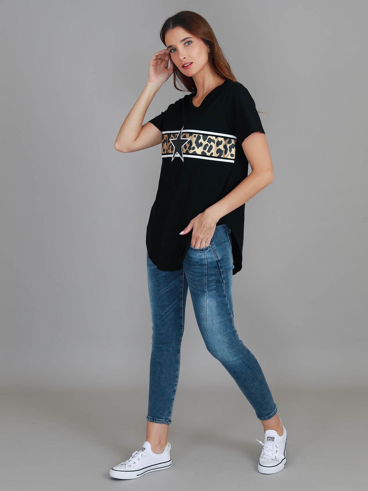 black leopard star graphic